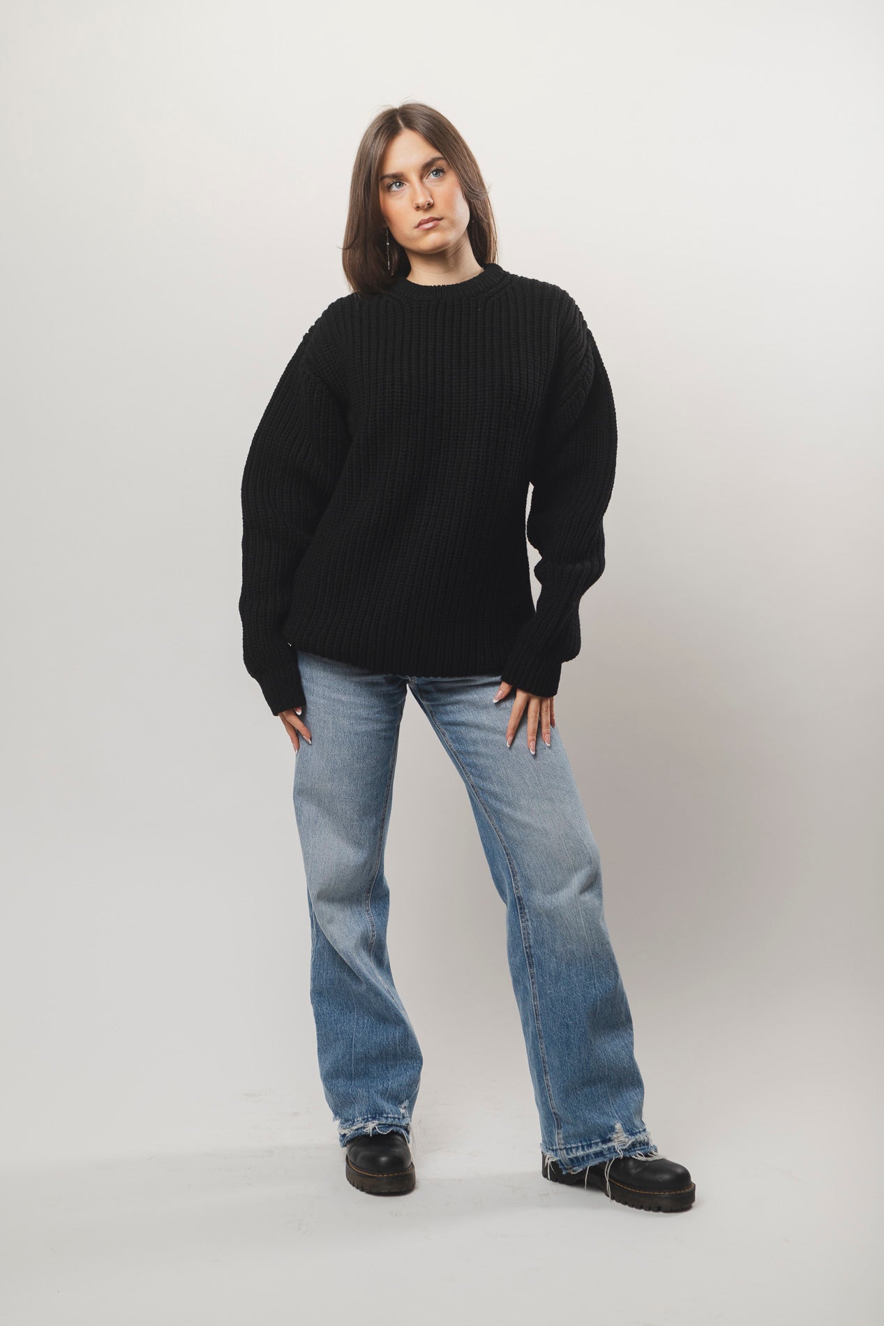 The Pettino Sweater — Dark Winter’s Night Black