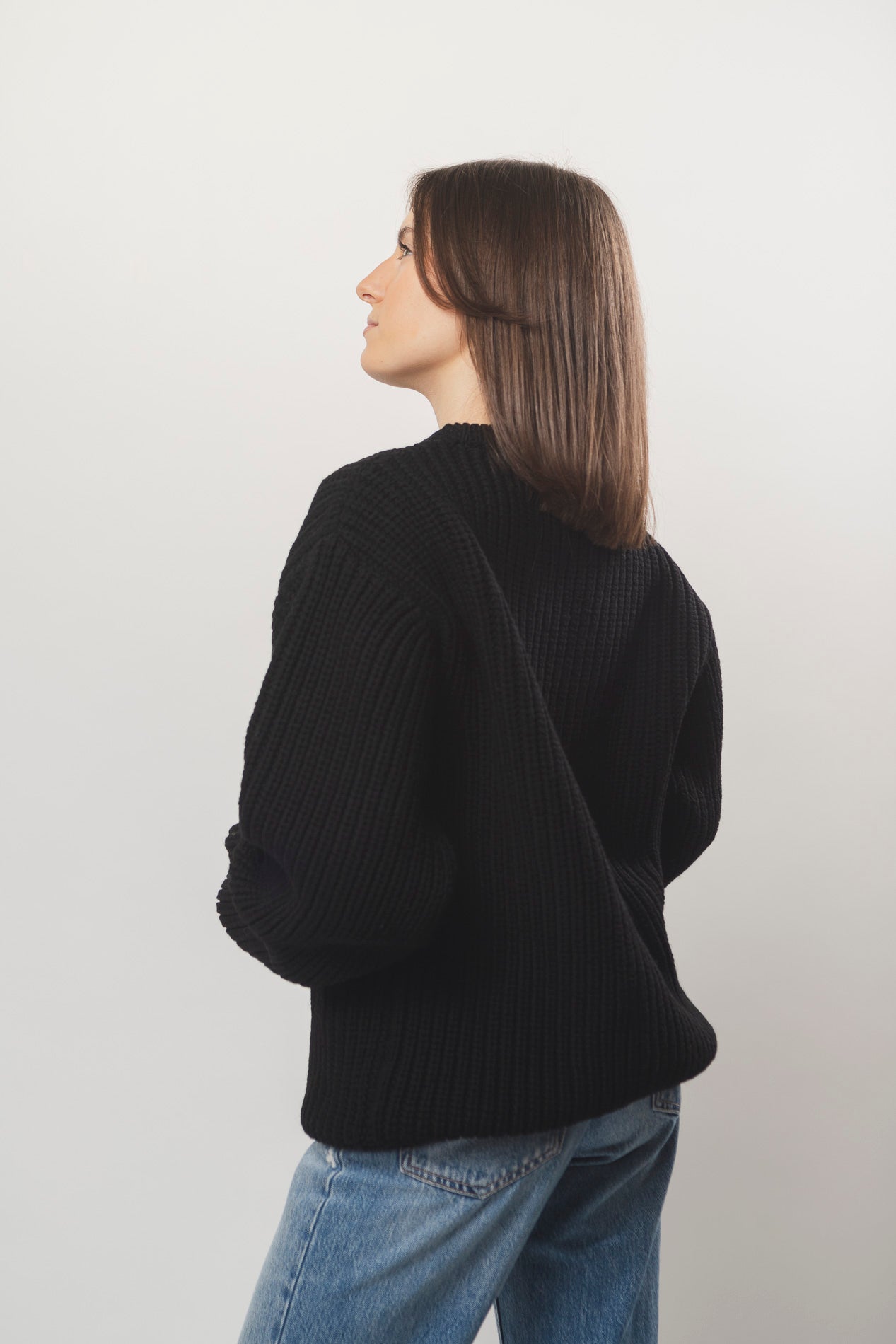 The Pettino Sweater — Dark Winter’s Night Black