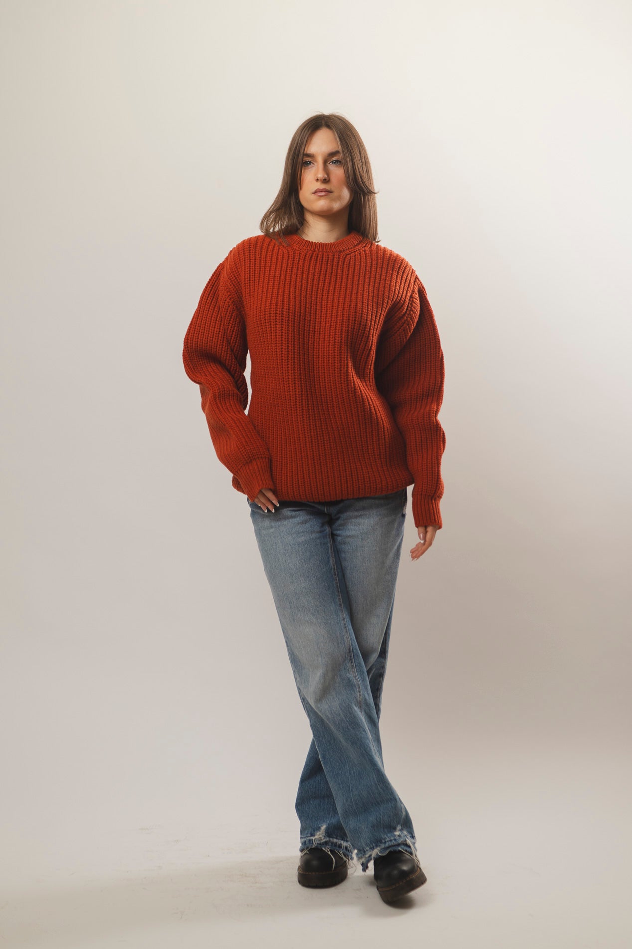The Pettino Sweater — October Forest Orange