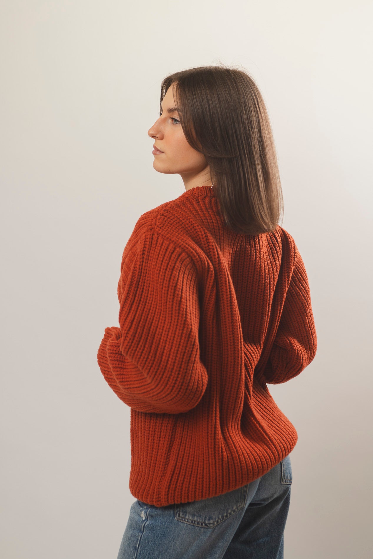 The Pettino Sweater — October Forest Orange