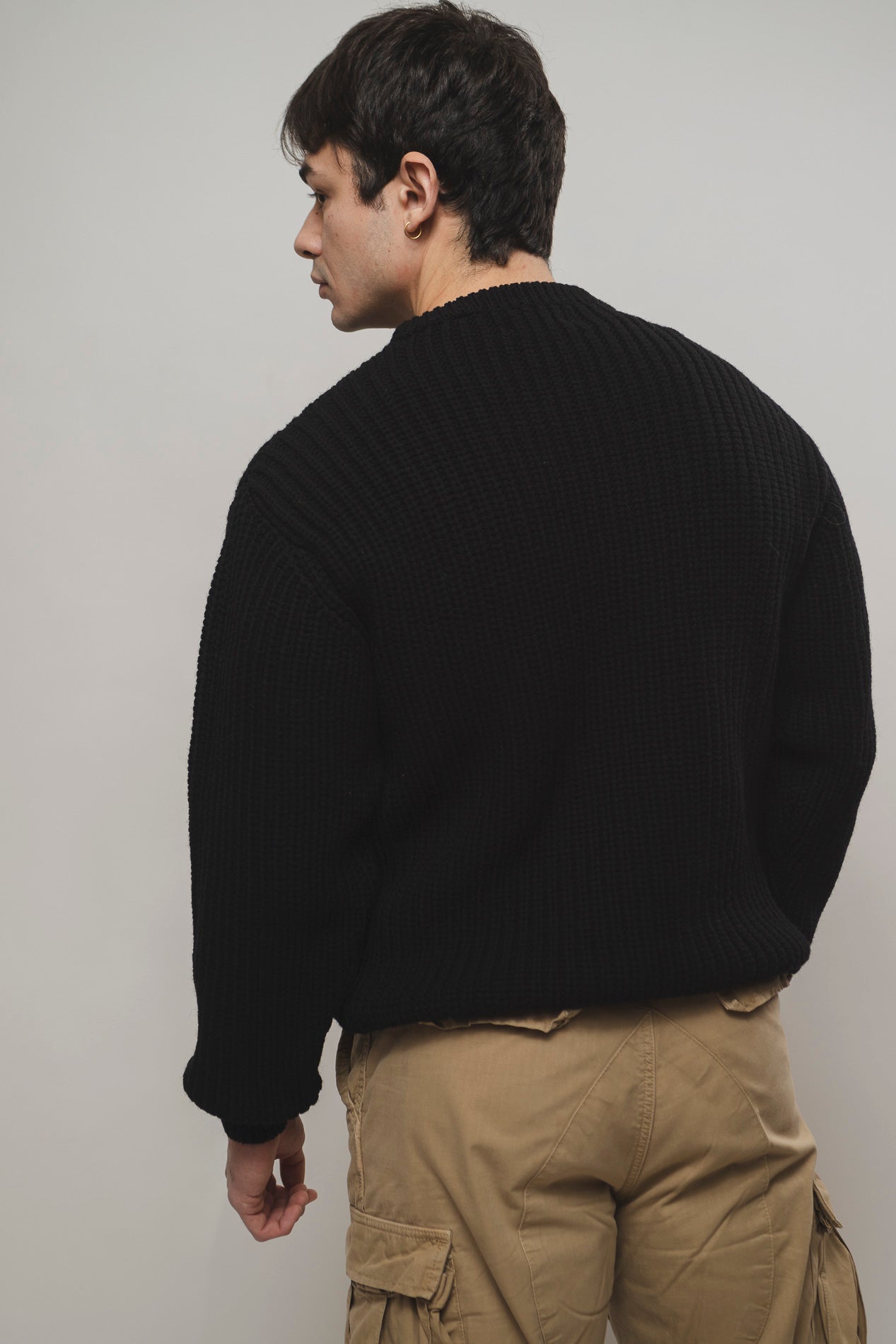 The Pettino Sweater — Dark Winter’s Night Black