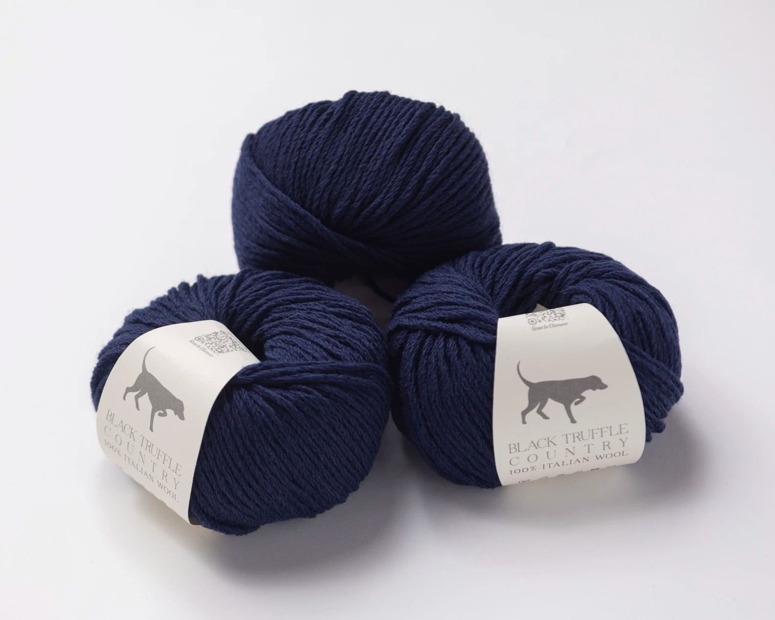 Black Truffle Country Wool Yarn — Mediterranean Sky Blue