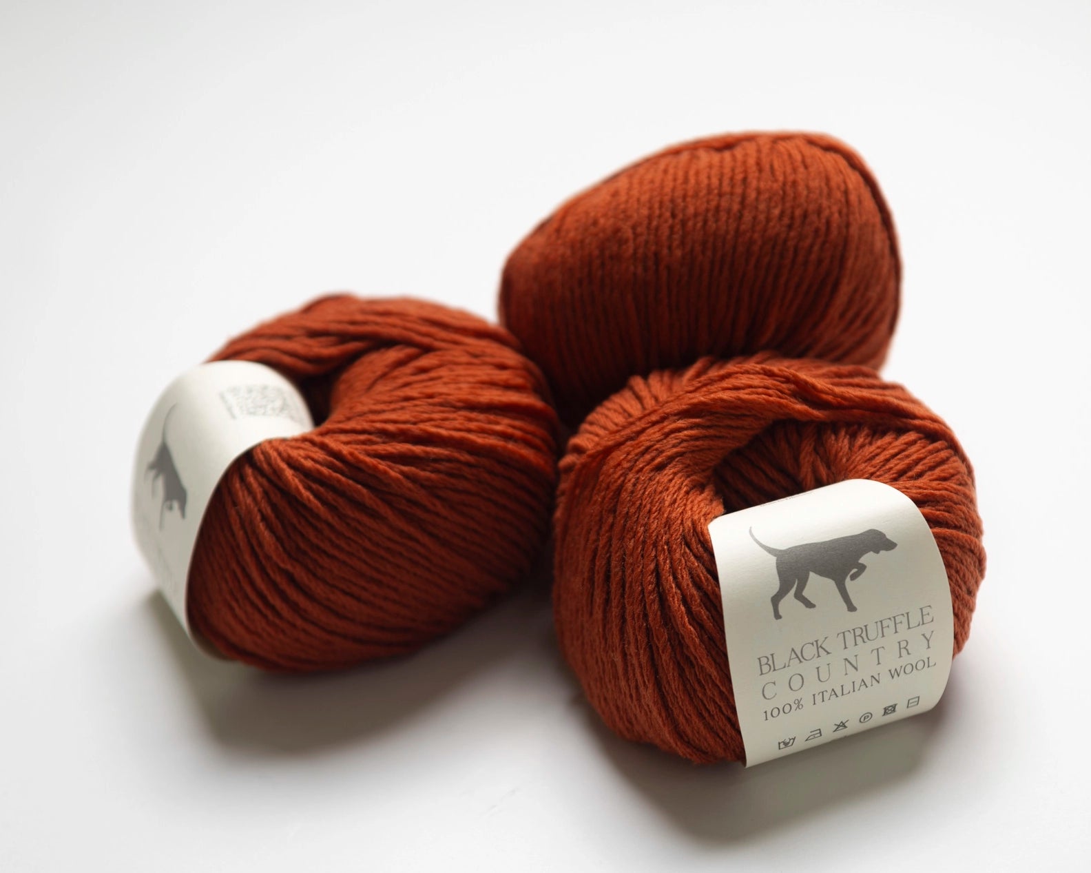 Black Truffle Country Wool Yarn — October Forest Orange