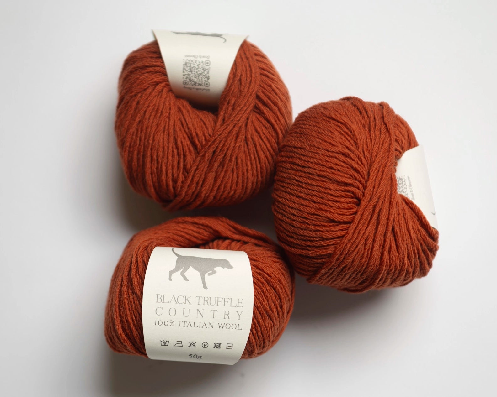 Black Truffle Country Wool Yarn — October Forest Orange