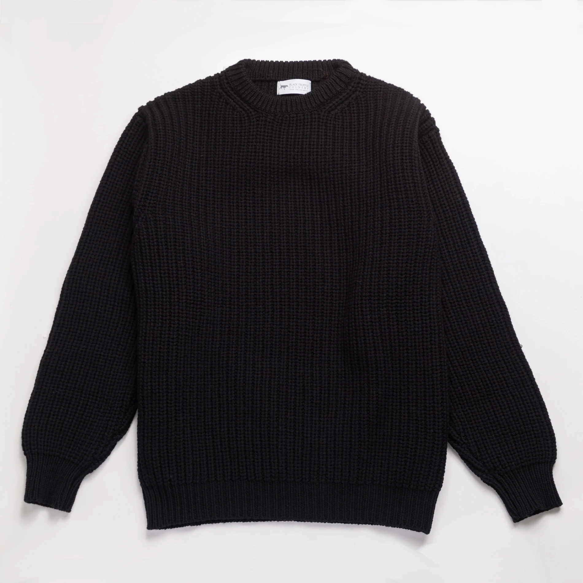 The Pettino Sweater — Dark Winter’s Night Black