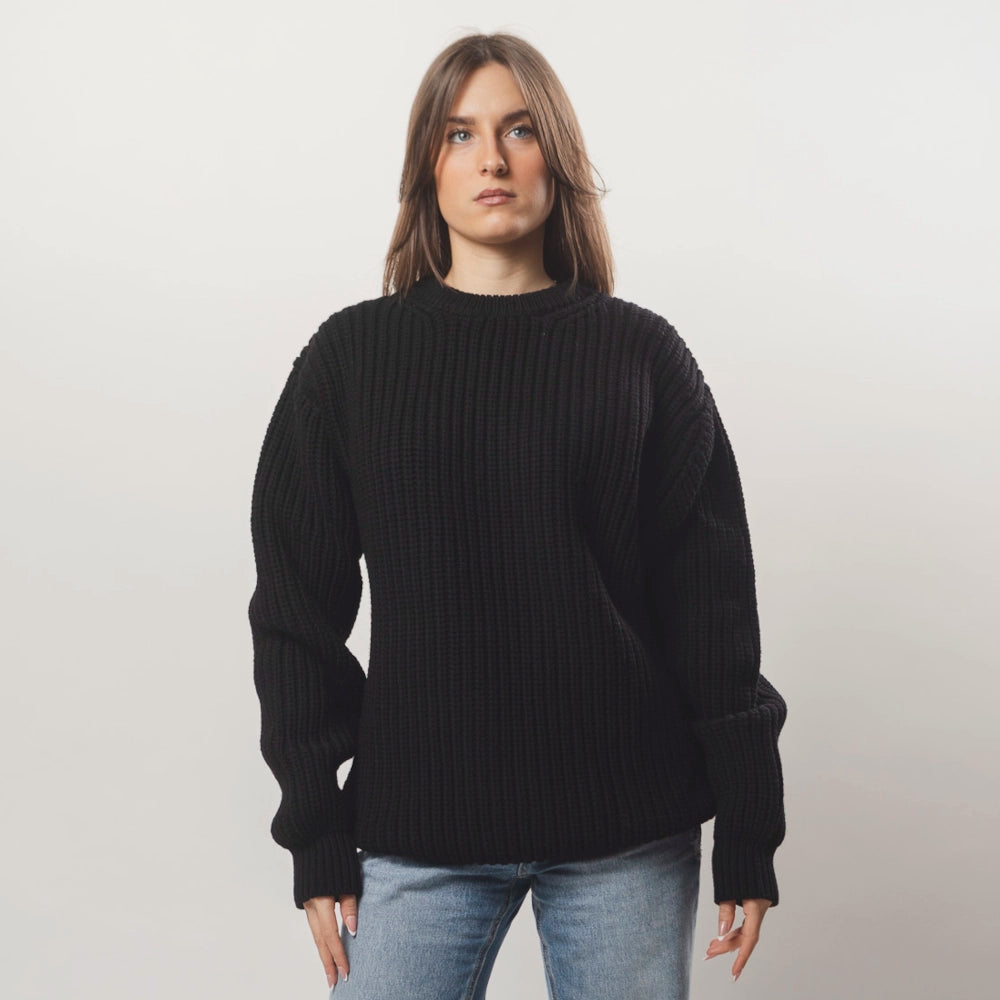 The Pettino Sweater — Dark Winter’s Night Black