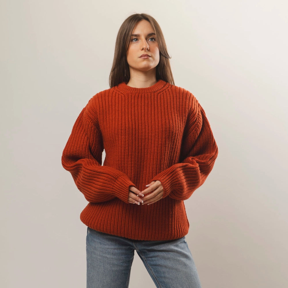 The Pettino Sweater — October Forest Orange